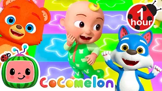 Learn the Colorful Animal Dance | 1 Hour of CoComelon Animal Time Nursery Rhymes