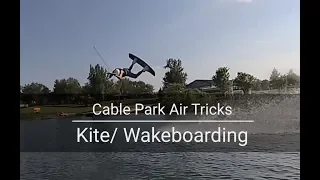 Throwing Air Tricks in the Wakeboard Cable Park | Kiteboarding