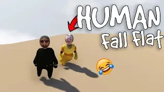 الإنسان المسطح | اثنين عرسان يحلون ألغاز Human Fall Flat