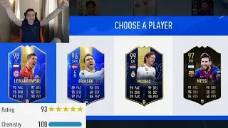 DRAFT MONUMENTAL DE 193 CU LEWANDOWSKI TOTS, MESSI 97 SI ALTII !!! FIFA 19 ROMANIA !!!