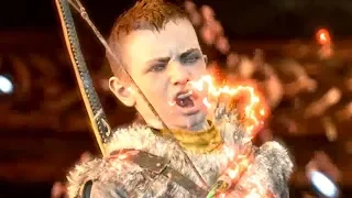 GOD OF WAR - Atreus goes mad and uses Spartan Rage (full cutscene) (God of War 4 best moments)