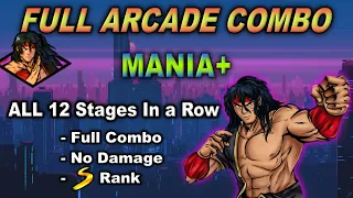 ARCADE FULL COMBO + ALL RETRO ENEMIES - Mania+ Full Combo ALL Stages In a Row - Streets of Rage 4