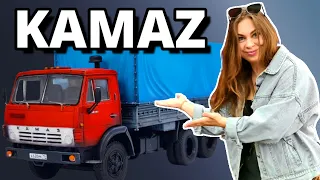 The simplest prefabricated model. Assembly and painting of the KAMAZ scale model. AVD Models 1/43