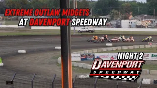 Xtreme Outlaw Midgets Night 2 At Davenport Speedway!