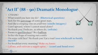 Cyrano De Bergerac's "No Thank You" Speech, "Act II" by Edmond Rostand