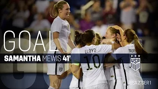 WNT vs. Germany: Samantha Mewis Goal - March 9, 2016