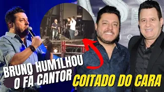 Bruno da dupla com Marrone HUM1LHA cantor no PALCO em frente MULTIDÃO e é DETON4DO na web