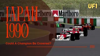 7 Car Battle For The Lead?  / Will A Champion Be Crowned- 1990 Japanese GrandPrix
