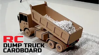 How To Make RC Tata Dump Truck From Cardboard - Very Simple DIY