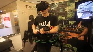 CES 2014: Virtuix Omni -  Omnidirectional treadmill video game peripheral for virtual reality games