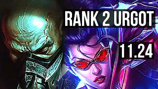 URGOT vs VAYNE (TOP) | Rank 2 Urgot, Godlike, 20/5/6 | BR Challenger | 11.24