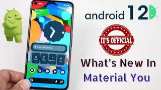 Android 12 Officially Released Material You:- what’s New in Telugu By PJ