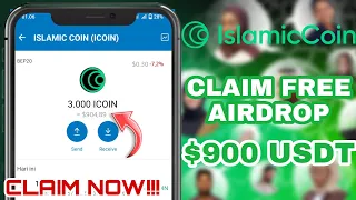 Claim Free Airdrop Islamic Coin ~ $900 USDT on Trustwallet