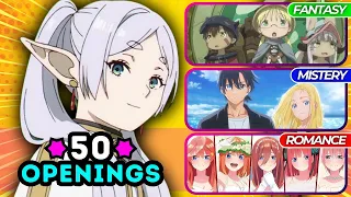 🎵 Guess 50 Anime Openings from 10 Different CATEGORIES 🔥 Anime Opening Quiz