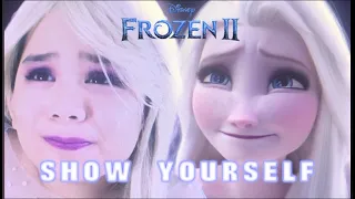 Show Yourself in real life |Side by Side Comparison fanmade Frozen 2 Elsa dress transformation