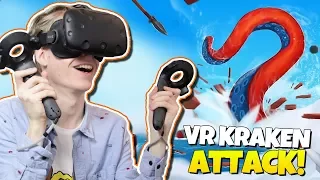 UNLEASH YOUR INNER KRAKEN IN VIRTUAL REALITY! | Kraken VR Simulator (HTC Vive Gameplay)