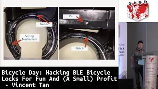 #HITBGSEC 2018 D2: Hacking BLE Bicycle Locks For Fun And (A Small) Profit - Vincent Tan