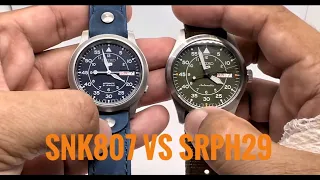 Seiko 5 Sports SRPH29 vs SNK807. Is it worth 100 bucks more?