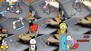 BTS (방탄소년단) Character BT21 Shooky, Mang, Koya, Van, Tata, Chimmy, RJ, Cooky edible Pancake art