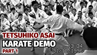 Tetsuhiko Asai. Danger Within. Shotokan Karate Demonstration, Moscow 1996 (part 1)