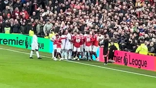 Manchester United FIGHT vs Crystal Palace causing Red Card for Casemiro 😡