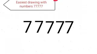 Most easy creative drawing idea with 77777 😍 step by step // Neutral Pencil