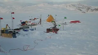 Antarctica field camp   windy day