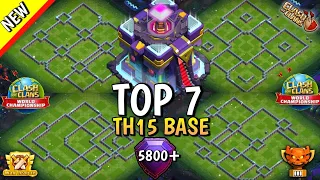 TOP 7 BEST TH15 WAR Base Link 2024 |  BEST Town Hall 15 WAR+LEGEND Base Link | clash of clans🔥