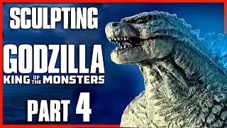 How to Sculpt GODZILLA KING OF THE MONSTERS - DIY Godzilla Figure Tutorial PART 4