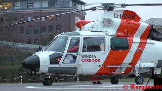 [HD] As 365 Offshore Rescue Helicopter NHC02,DHOAR at Hospital Stralsund