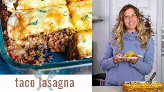 How to Make TACO LASAGNA {Recipe Video}