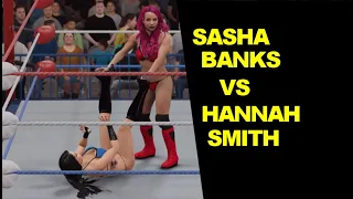 WWE 2K17 Sasha Banks vs Hannah Smith - Swimsuit Match