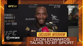 "I'm proud of myself!" - An emotional Leon Edwards after becoming UFC Champion! 🇯🇲 🇬🇧 🏆