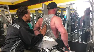 Debut prépa Mr Olympia 2019: Entraînement de DOS avec SHAWN RHODEN et Charles GLASS