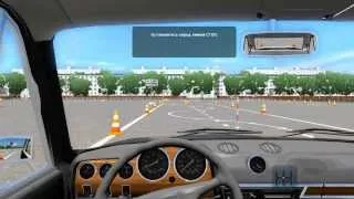 Прохождение City Car Driving 1.3. (#5) Урок змейка. Vaz 2106