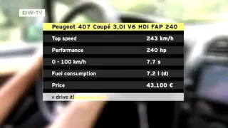 drive it! | present it! The Peugeot 407 Coupé Power Diesel