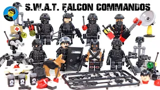 LEGO S.W.A.T. Bomb Squad Elite Force Falcon Commandos Unofficial Knockoff Minifigures