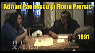 Florin Piersic la Adrian Păunescu acasă, filmați de Andrei Păunescu • 1991 Cenaclul Flacăra