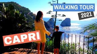 🇮🇹 CAPRI - Most beautiful island in Italy! Walking Tour - Amalfi Coast, Italy (with subtitles)