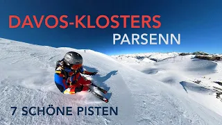 Davos-Klosters Parsenn - Geniales Skigebiet - Skifahren & Snowboarden auf 7 schönen Pisten