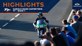 Carole Nash Supertwin TT Race 1 - Highlights | 2023 Isle of Man TT Races