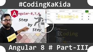Angular 8/7 tutorial step by step [cc]|component in angular| angular tutorial | coding ka kida