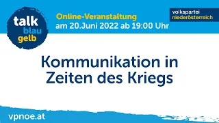 Talk blau-gelb: Kommunikation in Zeiten des Krieges