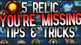SWGoH Relics: 5 Tips & Tricks You're Probably Missing! | Star Wars: Galaxy of Heroes