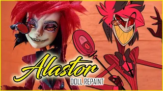 REPAINT! Alastor Hazbin Hotel Art Doll