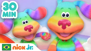 Pistas de Blue e Você | 30 MINUTOS de Músicas Aventuras com Rainbow Puppy 🌈 | Nick Jr. em Português