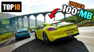 Top 10 Realistic Graphics Car Racing Games - 2023 [ UNDER 100MB ] like "FORZA HORIZON" for Android