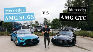 AMG Head to Head : SL 63 vs GTC Roadster.