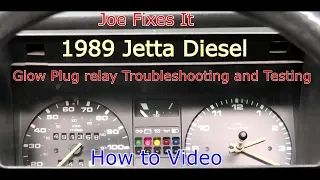 Glow Plug relay  Troubleshooting and Testing