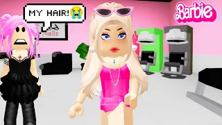 BARBIE OPENED A HAIR SALON! *Brookhaven Roleplay*